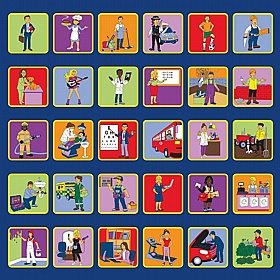 Kinder Occupations Placement Carpet - School Furniture