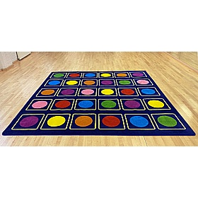 KinderColour Spots Placement Carpet - School Furniture