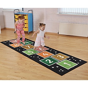 Kinder Number Hopscotch Runner Placement Carpet