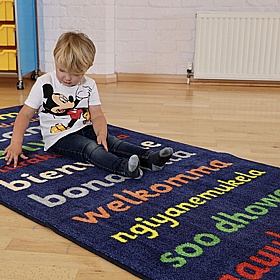 Kinder Welcome Runner Placement Carpet - School Furniture