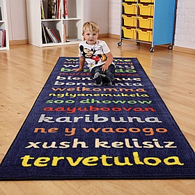 Kinder Welcome Runner Placement Carpet - School Furniture