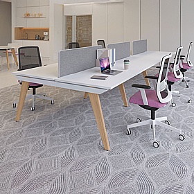 Tract 6 Person Rectangular Back to Back Bench Desks