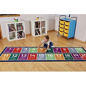 Kinder Numbers 1 to 20 Runner Placement Carpet - School Furniture