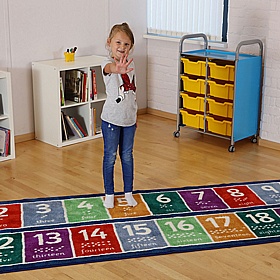 Kinder Numbers 1 to 20 Runner Placement Carpet - School Furniture