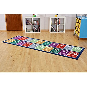 Kinder Numbers 1 to 20 Runner Placement Carpet - School Furniture