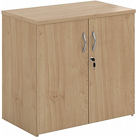 Contract Plus Desk High Double Door Office Cupboards - Office Storage