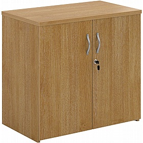 Contract Plus Desk High Double Door Office Cupboards - Office Storage