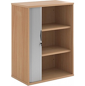 Contract Plus Wooden Tambour Office Cupboards - Office Storage