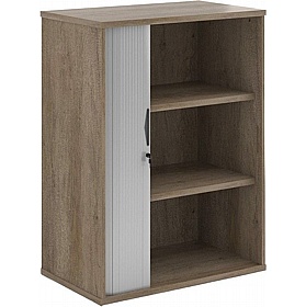 Contract Plus Wooden Tambour Office Cupboards - Office Storage
