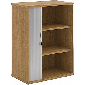 Contract Plus Wooden Tambour Office Cupboards - Office Storage