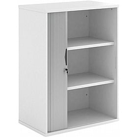 Contract Plus Wooden Tambour Office Cupboards - Office Storage