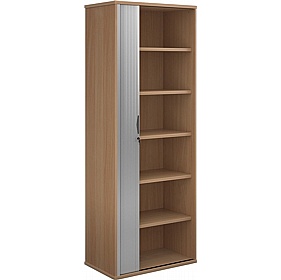 Contract Plus Wooden Tambour Office Cupboards - Office Storage