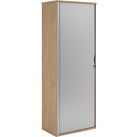 Contract Plus Wooden Tambour Office Cupboards - Office Storage
