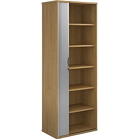Contract Plus Wooden Tambour Office Cupboards - Office Storage