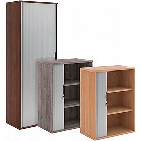 Contract Plus Wooden Tambour Office Cupboards