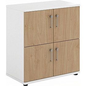Contract Plus 4 Person Wooden Office Lockers - Lockers & Cloakroom