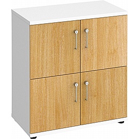 Contract Plus 4 Person Wooden Office Lockers - Lockers & Cloakroom