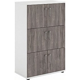 Contract Plus 6 Person Wooden Office Lockers - Lockers & Cloakroom
