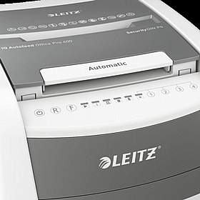 Leitz IQ-P4 Office Pro Autofeed Cross Cut Paper Shredder - Office Accessories