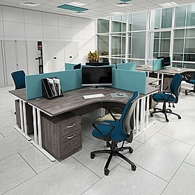 Contract Plus Low Mobile Under Desk Pedestals - Office Storage