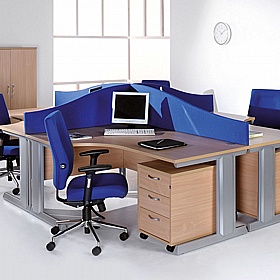 Contract Plus Low Mobile Under Desk Pedestals - Office Storage
