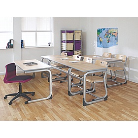 Alumni Cantilever Square School Tables - School Furniture