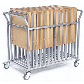 Alumni Folding Exam Desk & Trolley Bundle - School Furniture