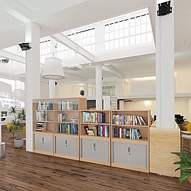 Contract Deluxe Systems Storage Office Combination Cupboards - Office Storage