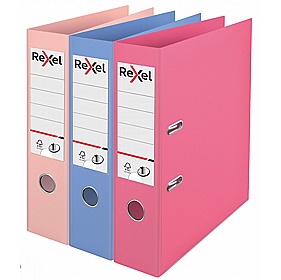 Rexel Solea A4 Polypropylene Lever Arch Files - Pack of 3