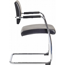 Spectra Arrowhead Boat Shaped Boardroom Table with Bruges Chairs Bundle Deal - Meeting Room