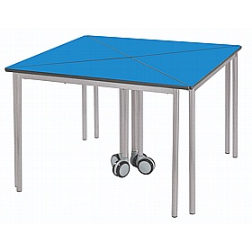 Alumni Fully Welded Mobile Tri School Tables - School Furniture