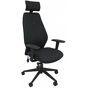 Solo Petite High Back Ergonomic Posture Task Chairs with Headrest