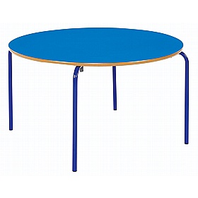 Alumni Bright Crush Bent Circular Nursery Tables - School Furniture