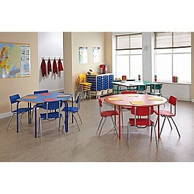 Alumni Crush Bent Circular Nursery Tables - School Furniture
