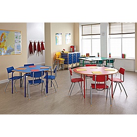 Alumni Crush Bent Rectangular Nursery Tables - School Furniture