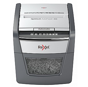 Rexel Optimum 45X Autofeed Automatic Cross Cut Paper Shredder - Office Accessories