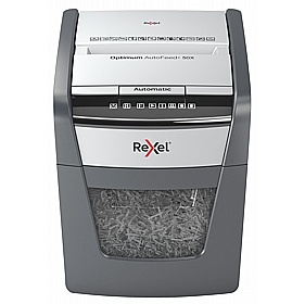 Rexel Optimum 50X Autofeed Plus Automatic Cross Cut Paper Shredder - Office Accessories