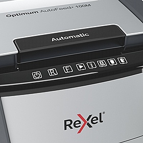 Rexel Optimum 100M Autofeed Plus Automatic Micro Cut Paper Shredder - Office Accessories