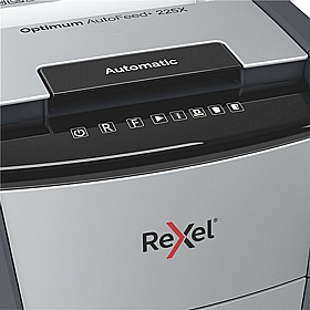 Rexel Optimum 225X Autofeed Plus Automatic Cross Cut Paper Shredder - Office Accessories