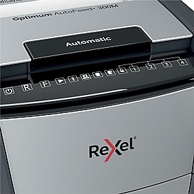 Rexel Optimum 300M Autofeed Plus Automatic Micro Cut Paper Shredder - Office Accessories