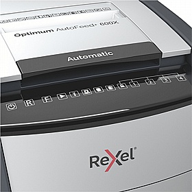 Rexel Optimum 600X Autofeed Plus Automatic Cross Cut Paper Shredder - Office Accessories