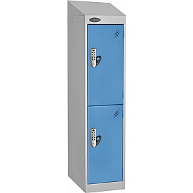 Stellar Probe Antibacterial Sloping Top Junior School Lockers with Digital Combination Lock - School Furniture
