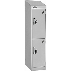 Stellar Probe Antibacterial Sloping Top Junior School Lockers with Digital Combination Lock - School Furniture