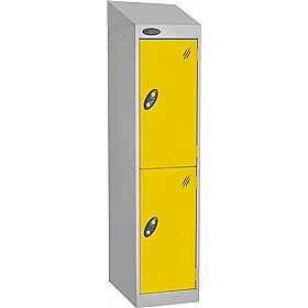 Stellar Probe Equinox Antibacterial Sloping Top Junior School Lockers with Cam Lock - School Furniture