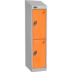 Stellar Probe Equinox Antibacterial Sloping Top Junior School Lockers with Cam Lock - School Furniture