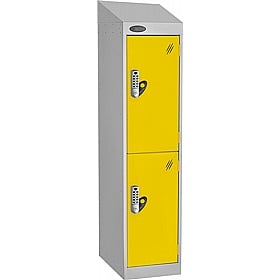 Stellar Probe Equinox Antibacterial Sloping Top Junior School Lockers with Digital Combination Lock - School Furniture