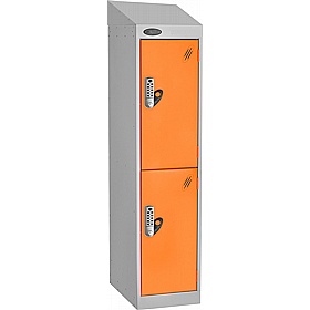 Stellar Probe Equinox Antibacterial Sloping Top Junior School Lockers with Digital Combination Lock - School Furniture