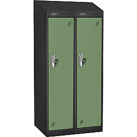 Stellar Probe Equinox Antibacterial Sloping Top Junior School Lockers with Digital Combination Lock - School Furniture
