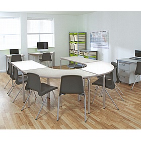 Equation Crush Bent Circular School Tables - School Furniture