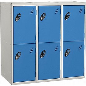 Stellar Probe Antibacterial Half Height Lockers with Hasp and Staple Lock - School Furniture